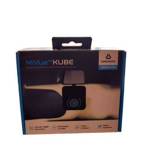 Navman MiVue Kube Dashcam, 1080p, MicroSD Slot (Card Not Included), USBC Connectivity, Sealed In Box With Charger