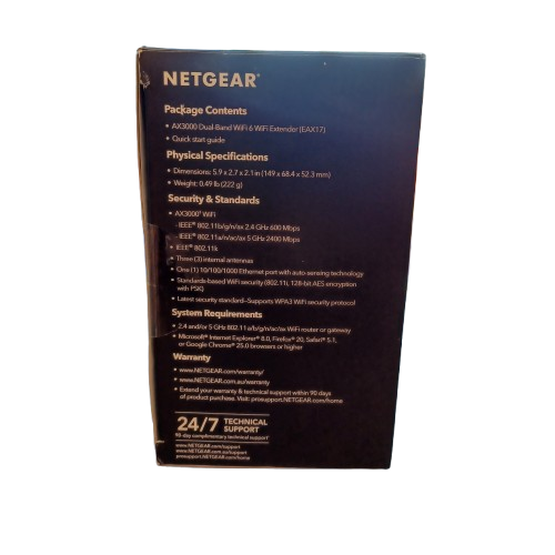 Netgear AX3000 Dual Band WiFi 6 Extender ( LE )