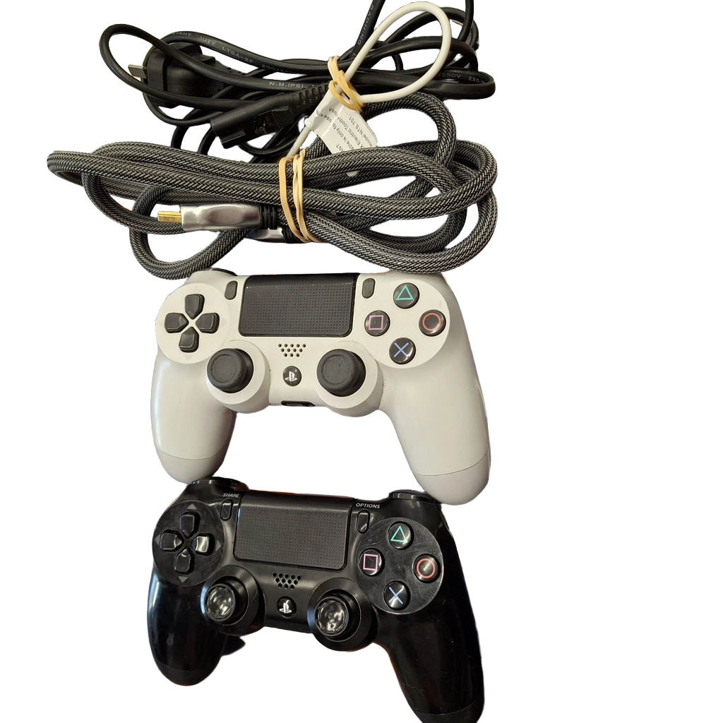 Sony PS4 Slim Console CUH-2102B Black 2 Controllers (JN)
