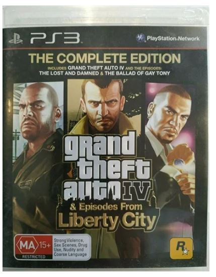 Grand Theft Auto IV (Four) & Episodes From Liberty City – PS3 Game (GE)