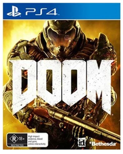 Doom Playstation 4 Game Good Condition With Manual