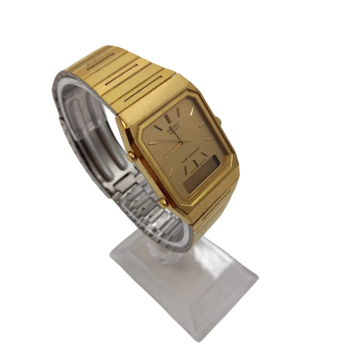 Seiko H449-5320 Gold Stainless Steel Analogue Digital Watch (WL1417377)