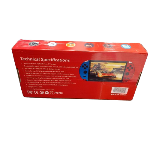 Unbranded X12 Plus Portable Console Red Blue  (LN)