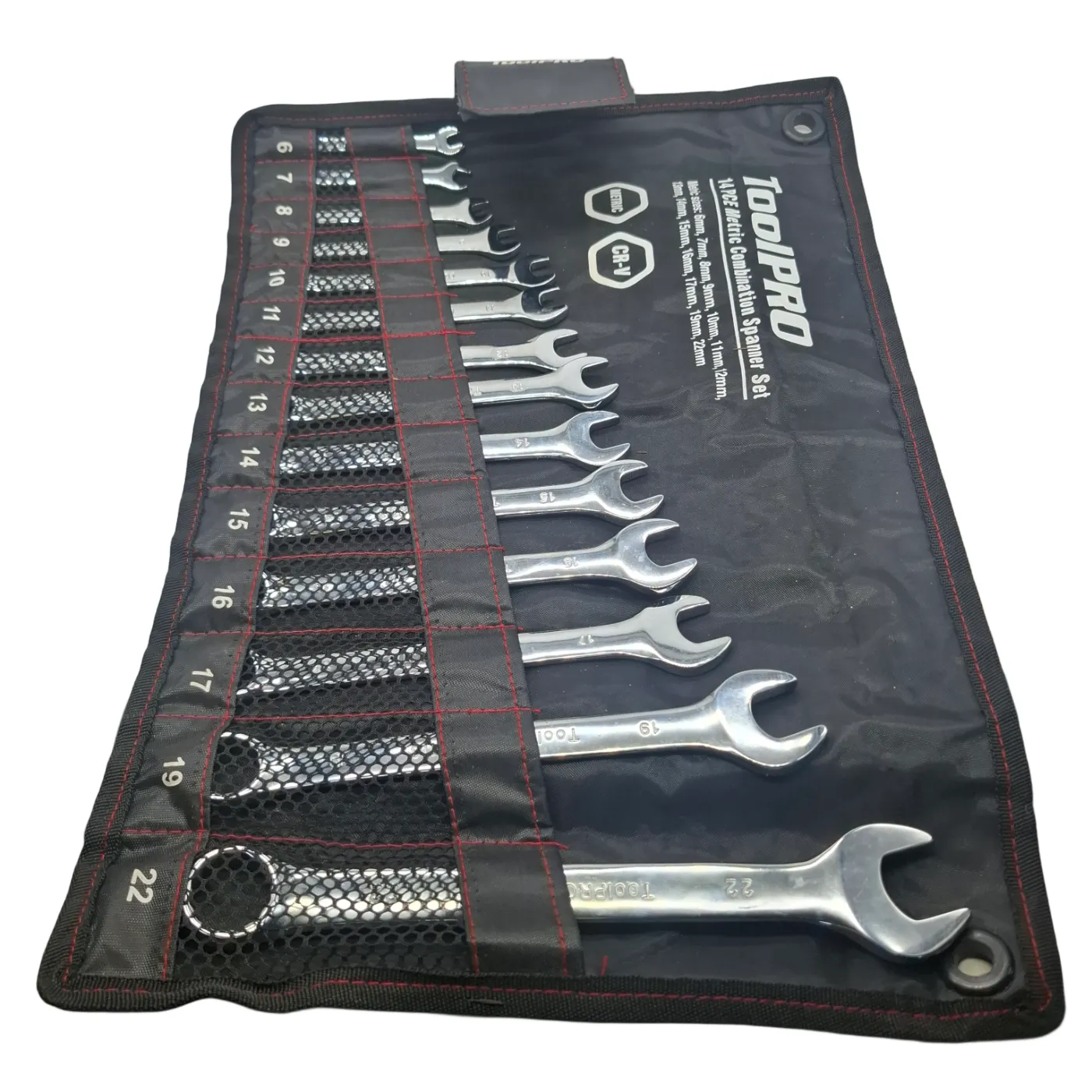 Toolpro Spanner Set 14 Piece Black/Silver (WR1423191)