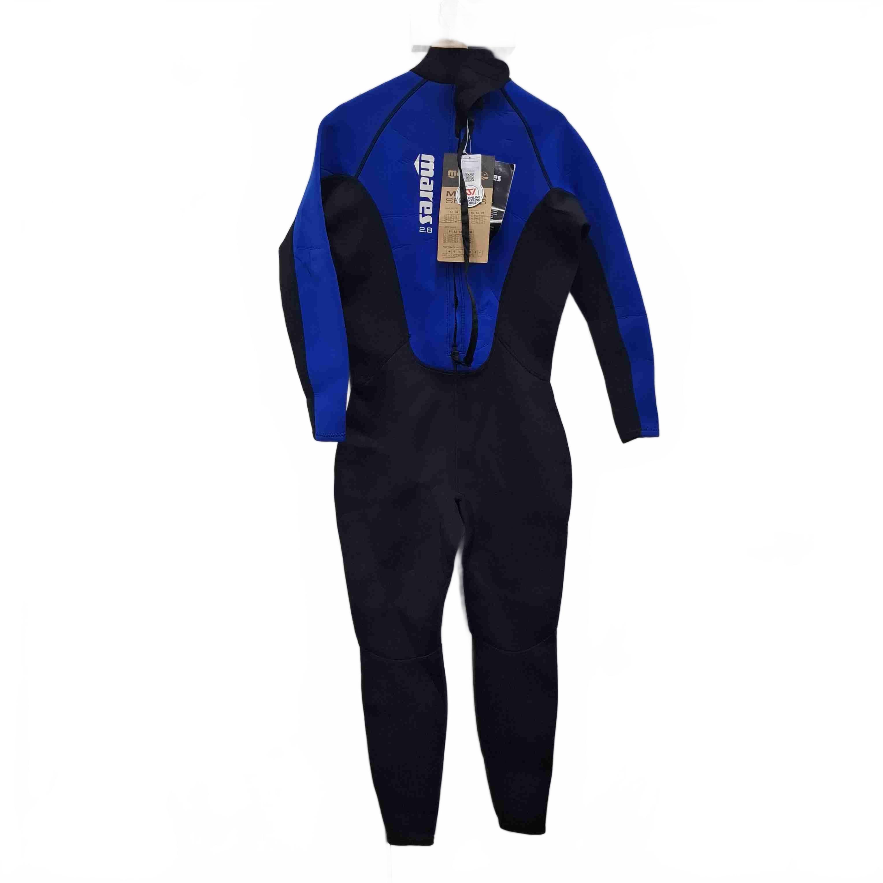 Mares Manta 2.8 Wetsuit Black/Blue Size 5 – New With Tags (WR 1435312)
