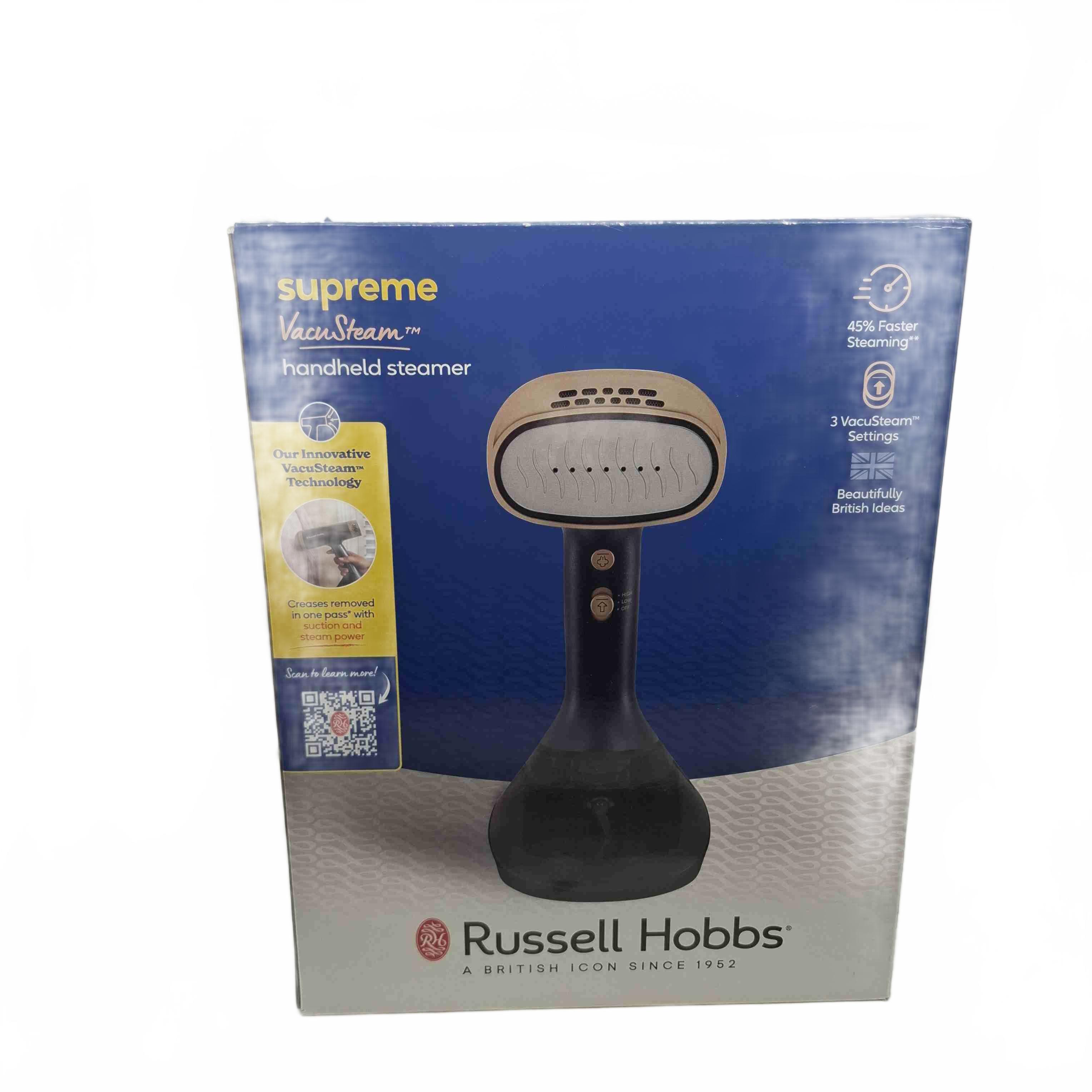 Russell Hobbs Supreme VacuSteam Handheld Garment Steamer RHC2855 *In Box* (1432207)