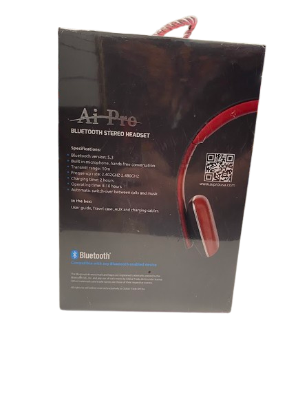 Ai Pro Head Phones CG-10 Bluetooth Speaker Black (NG)