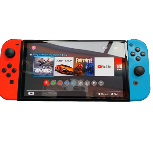 Nintendo Switch OLED Model Red And Blue HEG-001 (1419354) (CP)
