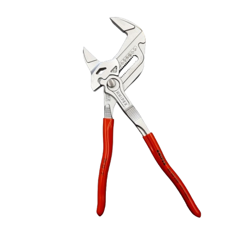 Knipex Plier Wrench, 250 mm Overall, Angled, Bent, Flat, Straight Tip (LN)