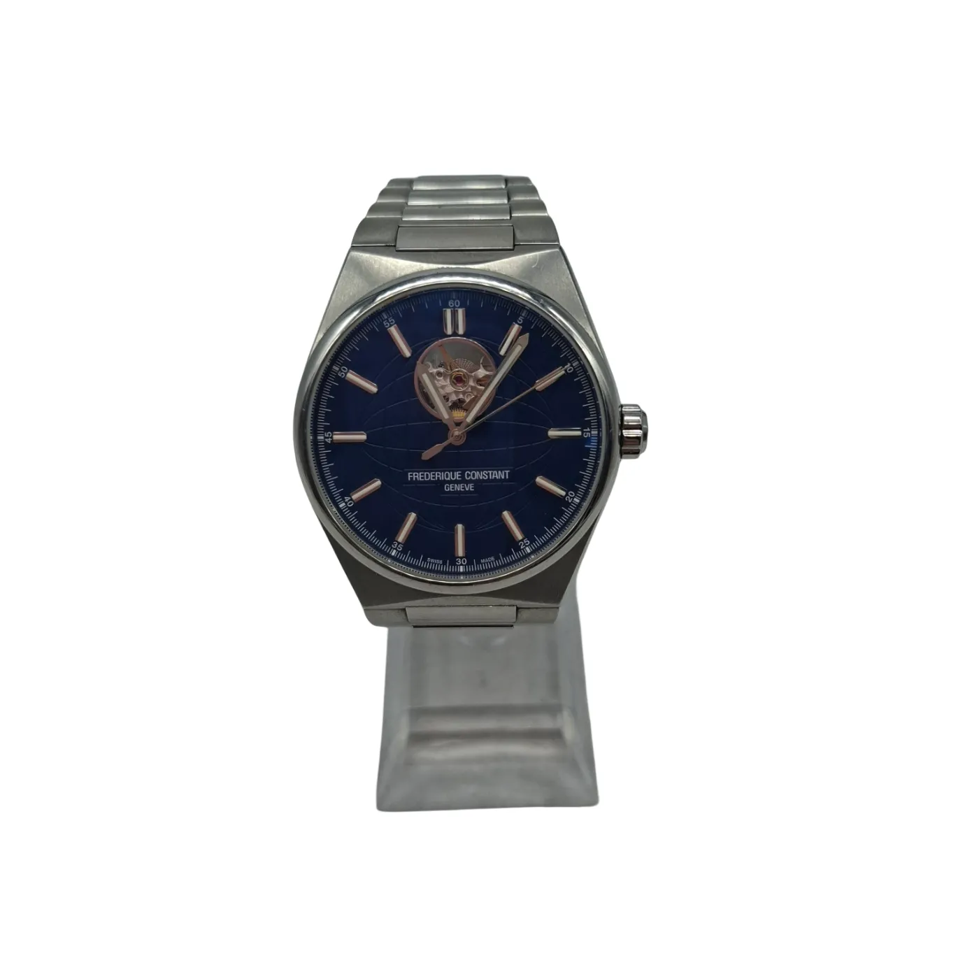 Frederique Constant Geneve Open Heart Beat Automatic Blue Face Men’s Wristwatch FC-303/310 (WR)