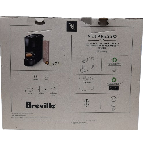 Nespresso Essenza Mini Coffee Machine BEC220BLK Black (LN)