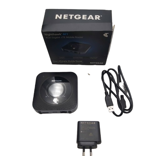 Netgear Nighthawk M1 MR1100-1TLAUS 4GX Mobile Hotspot, With Box, AC Adaptor & USBC Cable