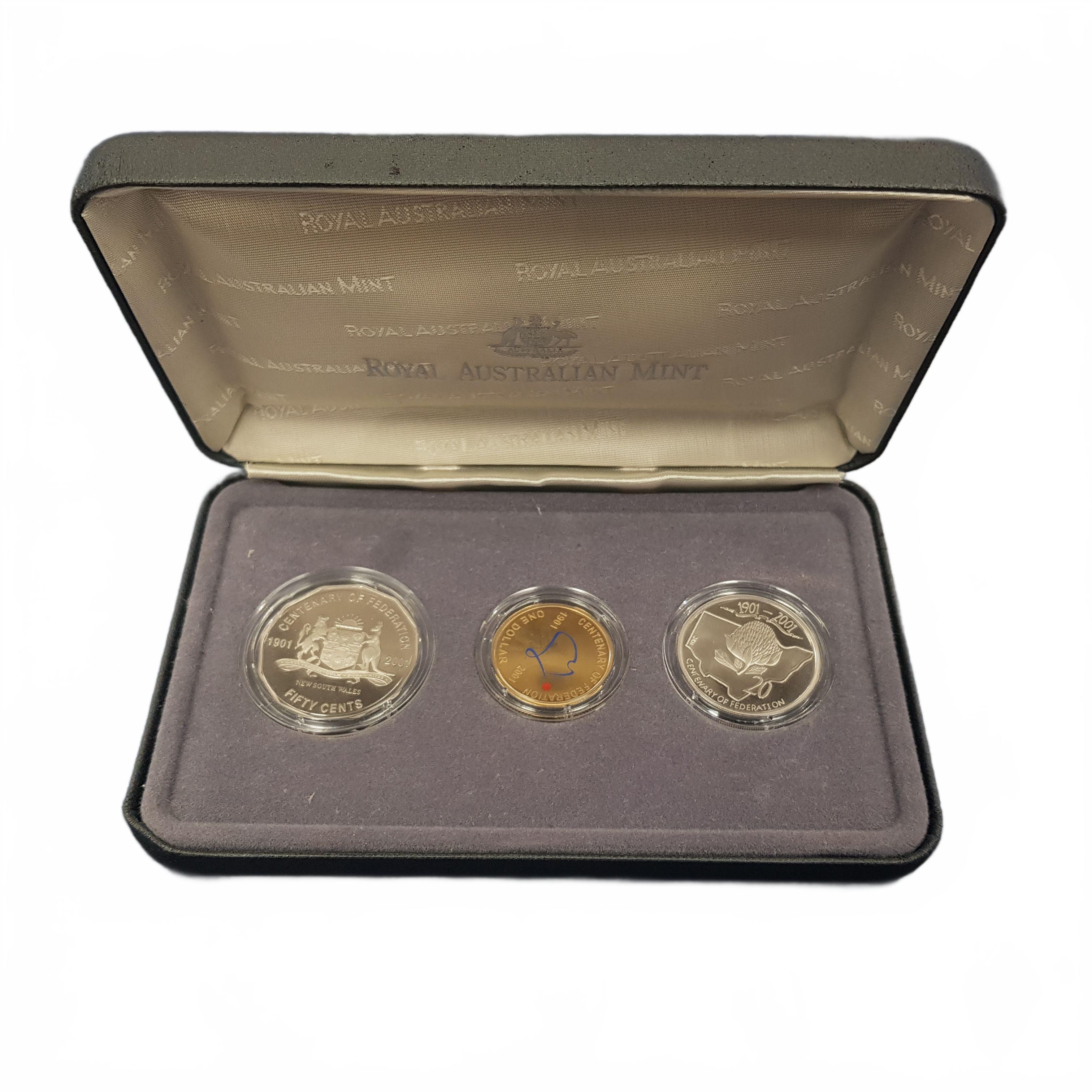Royal Australian Mint Centenary Of Federation Coin Collection **SECOND HAND** (MR1435350)