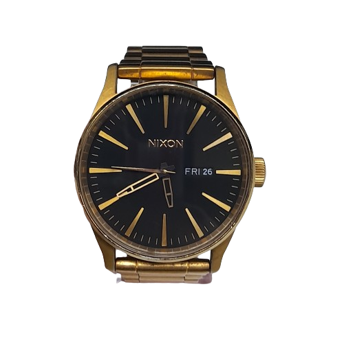 Nixon The Sentry SS Men’s Gold Stainless Steel Watch No Accessories (LN)
