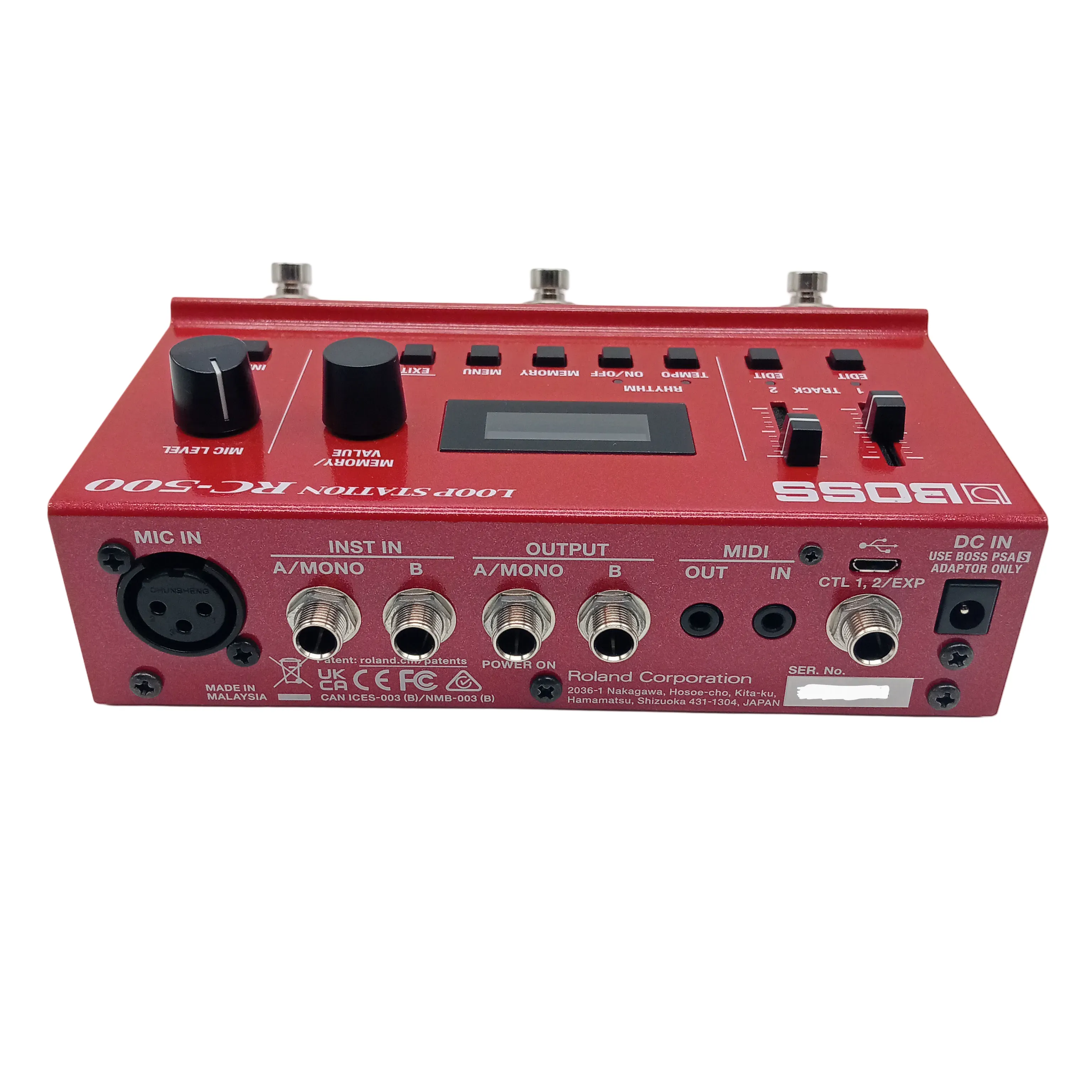 Boss Lop Station RC-500 In Box With Batteries and Power Cord