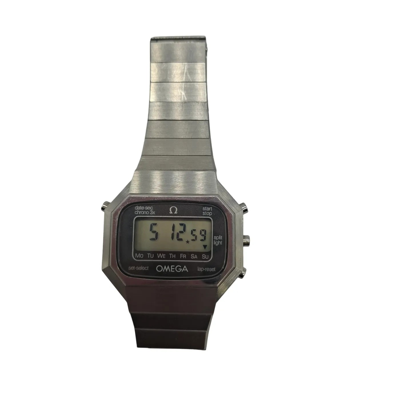 Omega Seamaster 1620 Digital Silver Steel Band Watch (WR 1415817)