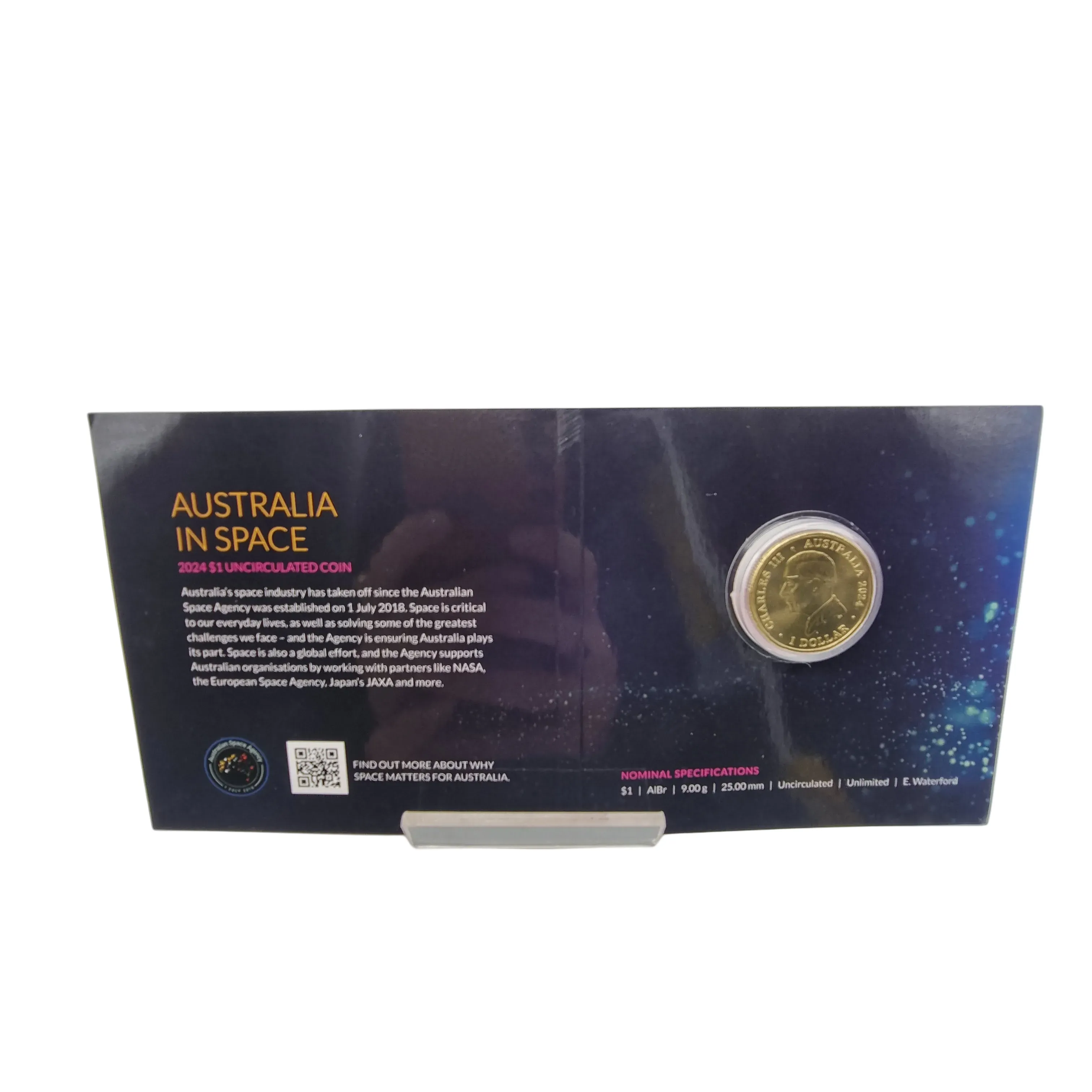 2024 $1 C Mintmark- Australia In Space Out Of This World Unc $1 Coin 1 Dollar