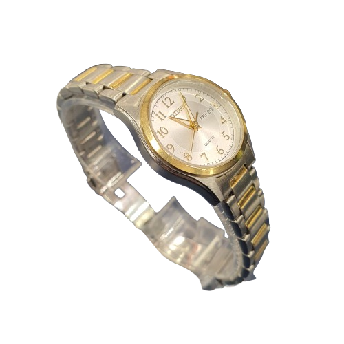 Citizen 1002-A13WV05 Ladies Silver/Gold Quartz Watch No Accessories (MR)