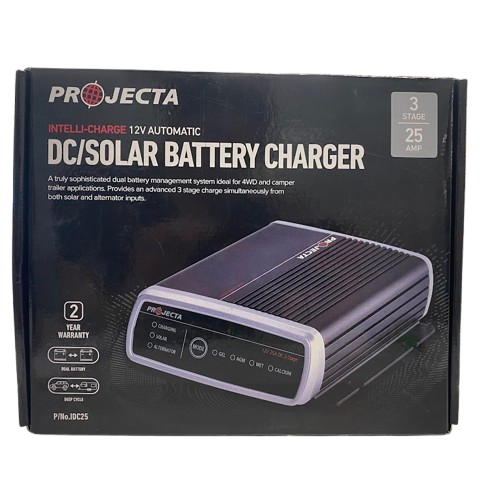Projecta DC/Solar 3 Stage Battery Charger 9-32V – 25A – As New In Box.