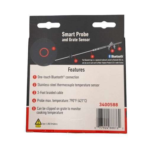 Weber Smart Probe And Grate Sensor 3400588 Black (LN)