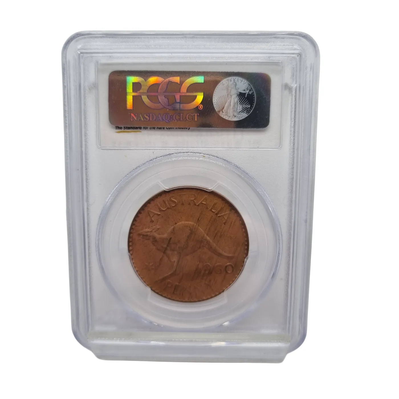 PCGS MS63RB Coin 1960 Australia Penny (WR1366561)