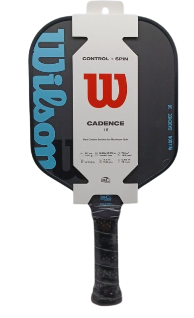 Wilson Cadence Pickleball Paddle, Blue/Black, 16mm Size
