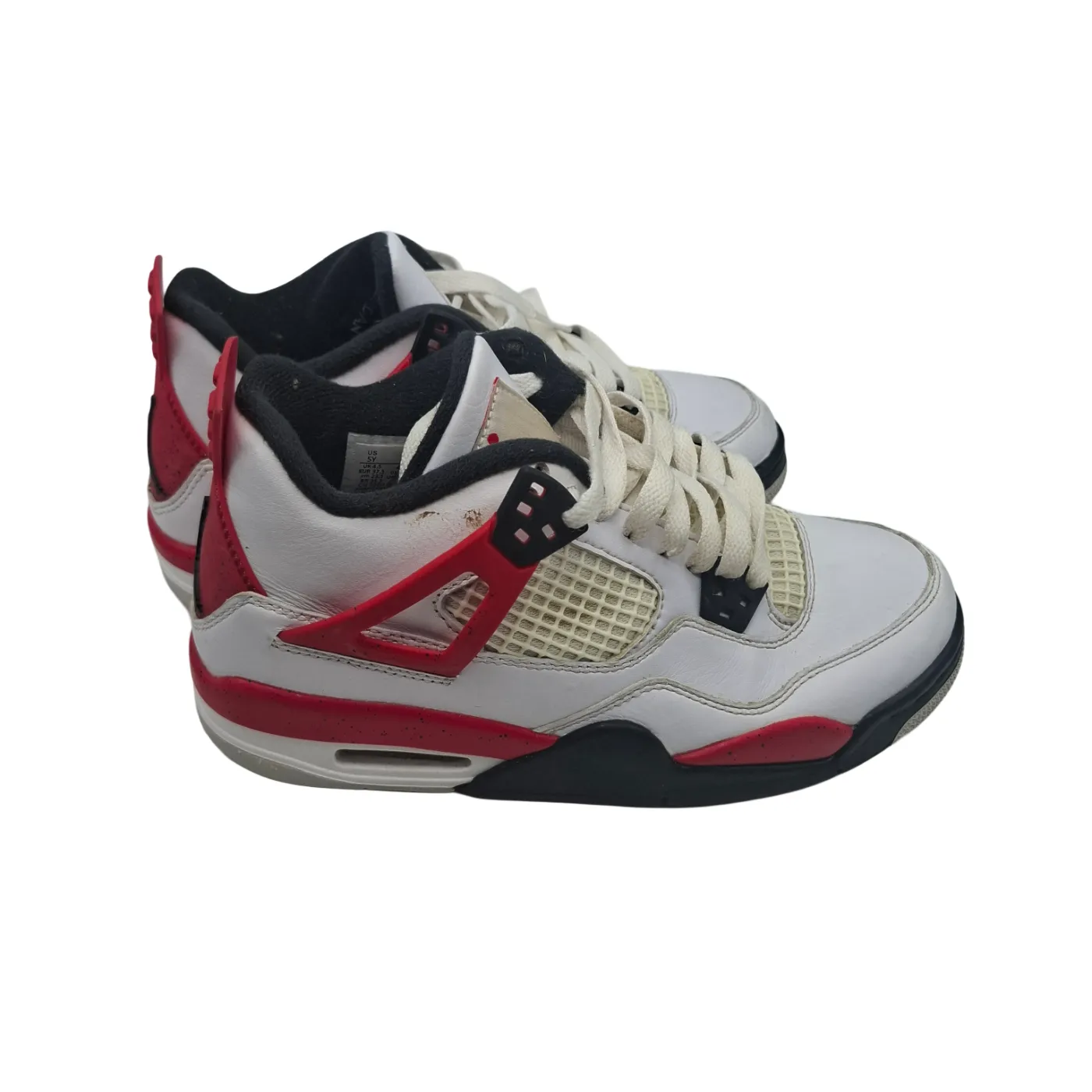Air Jordans Shoes 4 Retro Red Cement Size US 5Y 2023 (WR 1377592)