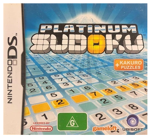 Sudoku Nintendo DS Game In Case With Manual (CP)