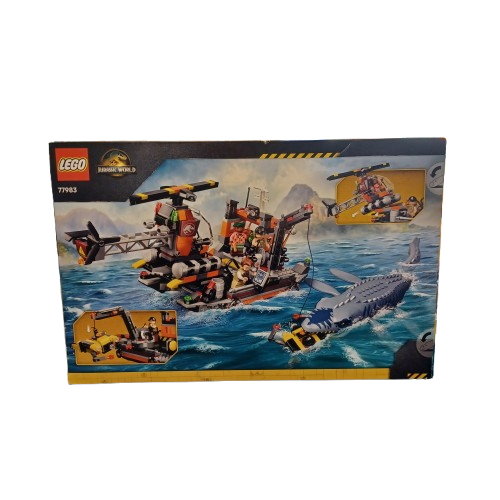 Lego Jurassic World Mosasaurus Dinosaur Boat Attack (lel)