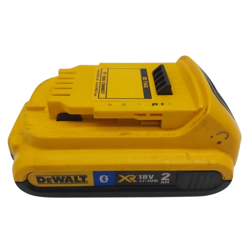DeWalt 18V XR Li-Ion 2.0Ah DCB183B-XE Battery, Yellow, General Wear + Tear, With A Smily Face In Sharpie (NA)