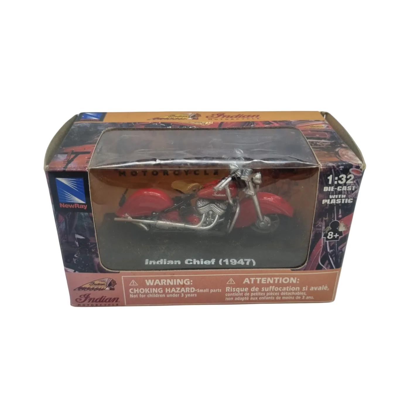 1947 Indian Chief Toy model. Scale  1:32 in Box