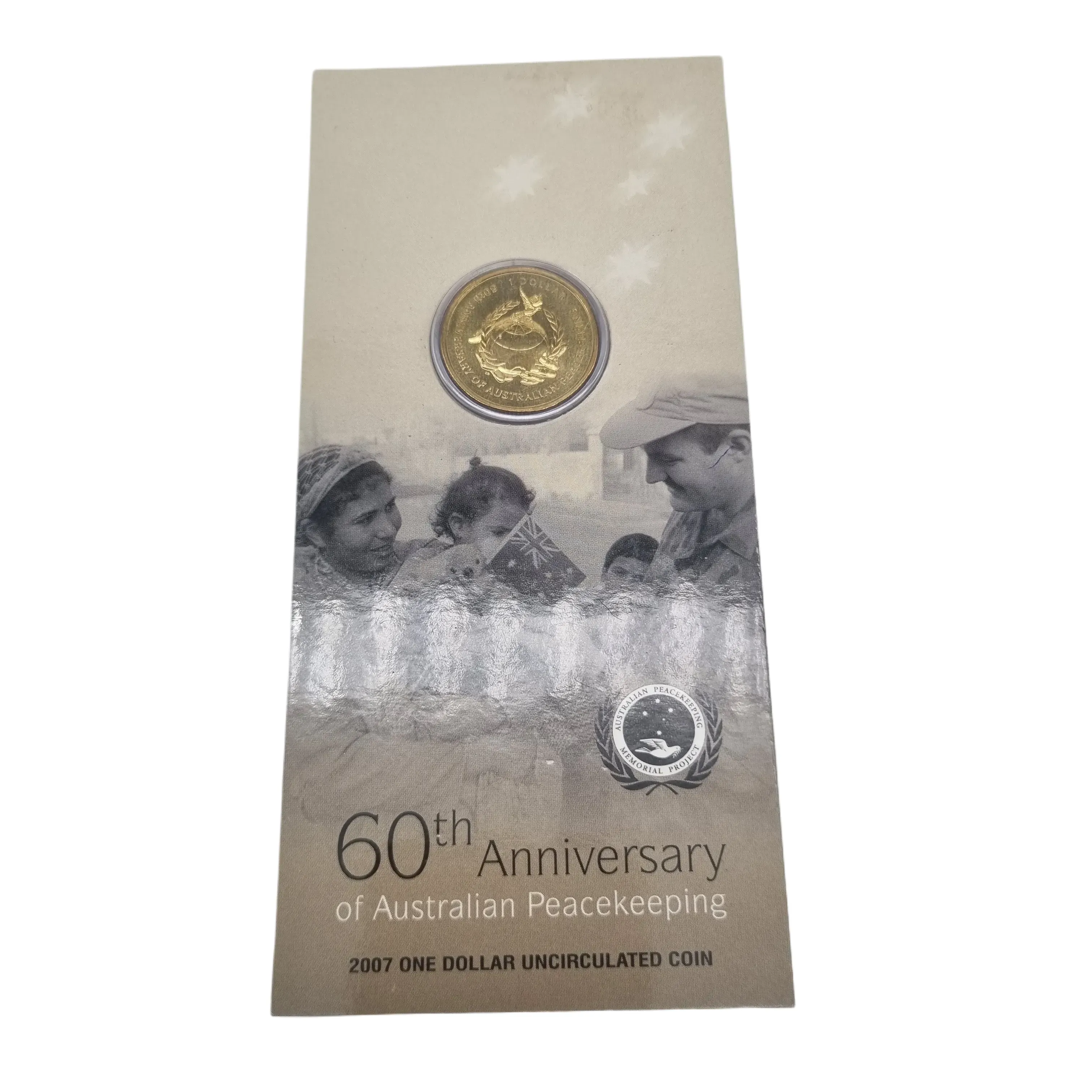 Royal Australian Mint – 2007 60th Anniversary of Australian Peacekeeping $1 Uncirculated Coin