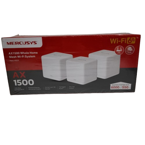 Mercusys Halo H60X AX1500 Whole Home Mesh WiFi 6 System 3-Pack (LN)