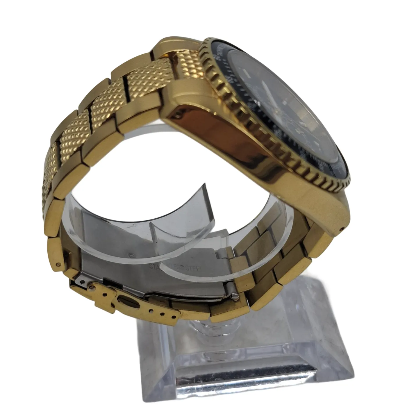 Chisel TACHYMETER Men’s Gold Watch with Steel Band (WR 1399893)