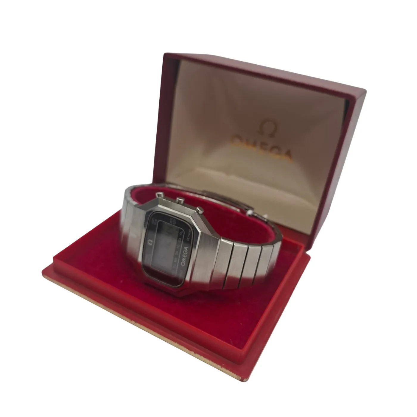 Omega Seamaster 1620 Digital Silver Steel Band Watch (WR 1415817)