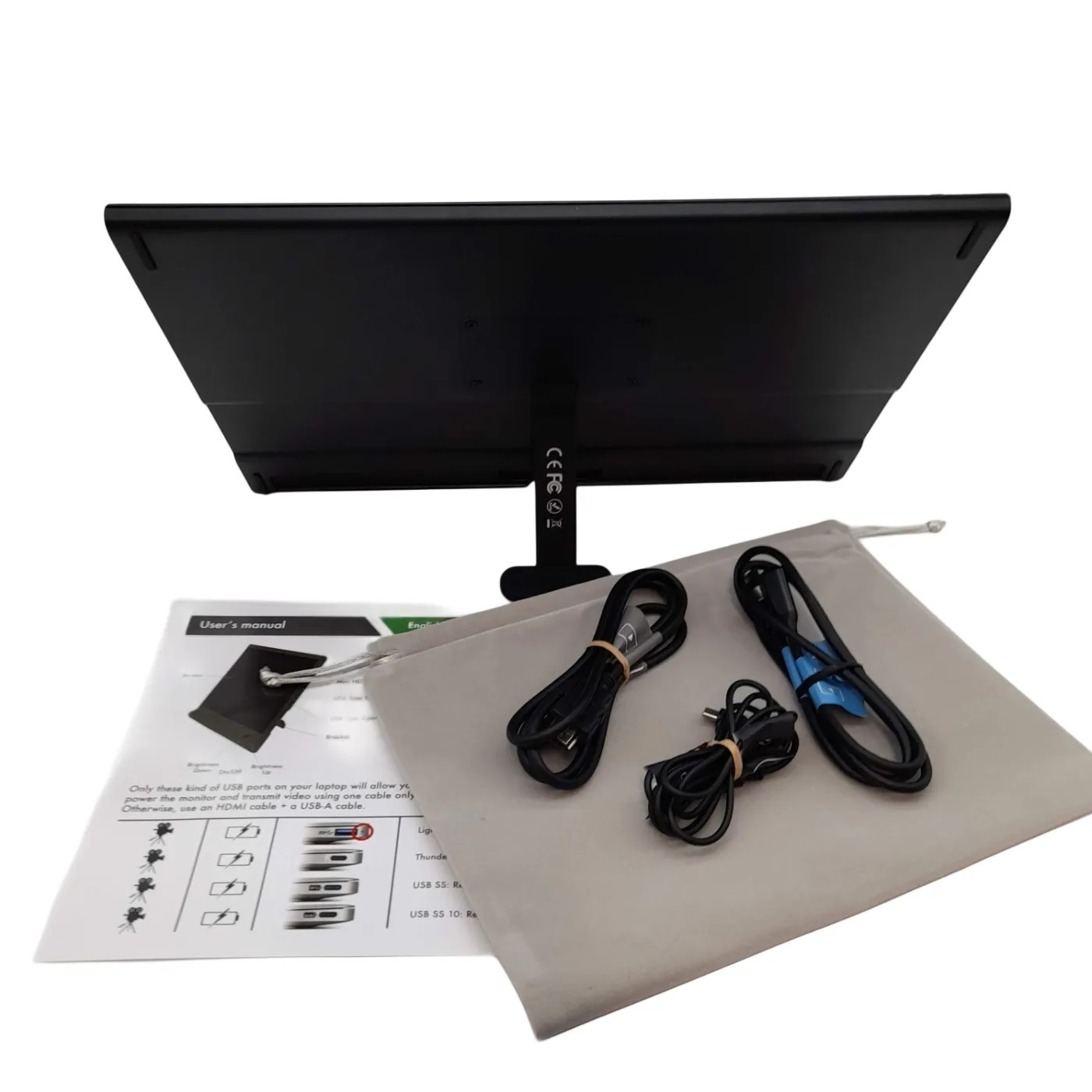 Anvazise EM 1561 External Monitor to Laptop + Cords (WR 1414294)