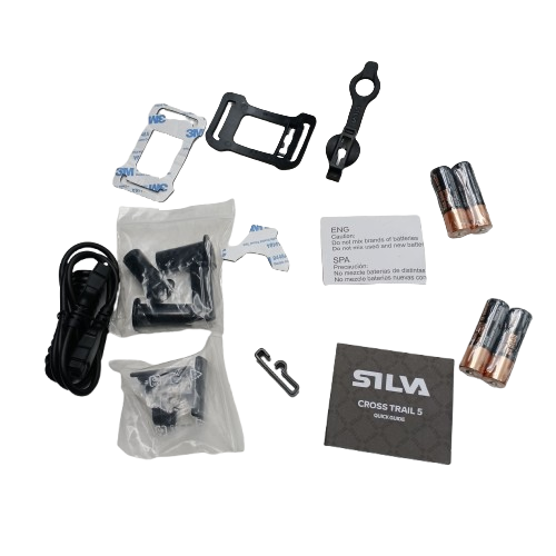 Silva Cross Trainer 5 500 Lumen Runner Headlamp, With Battery Pack, Adhesive, Batteries, Mounts (NA 1361354)