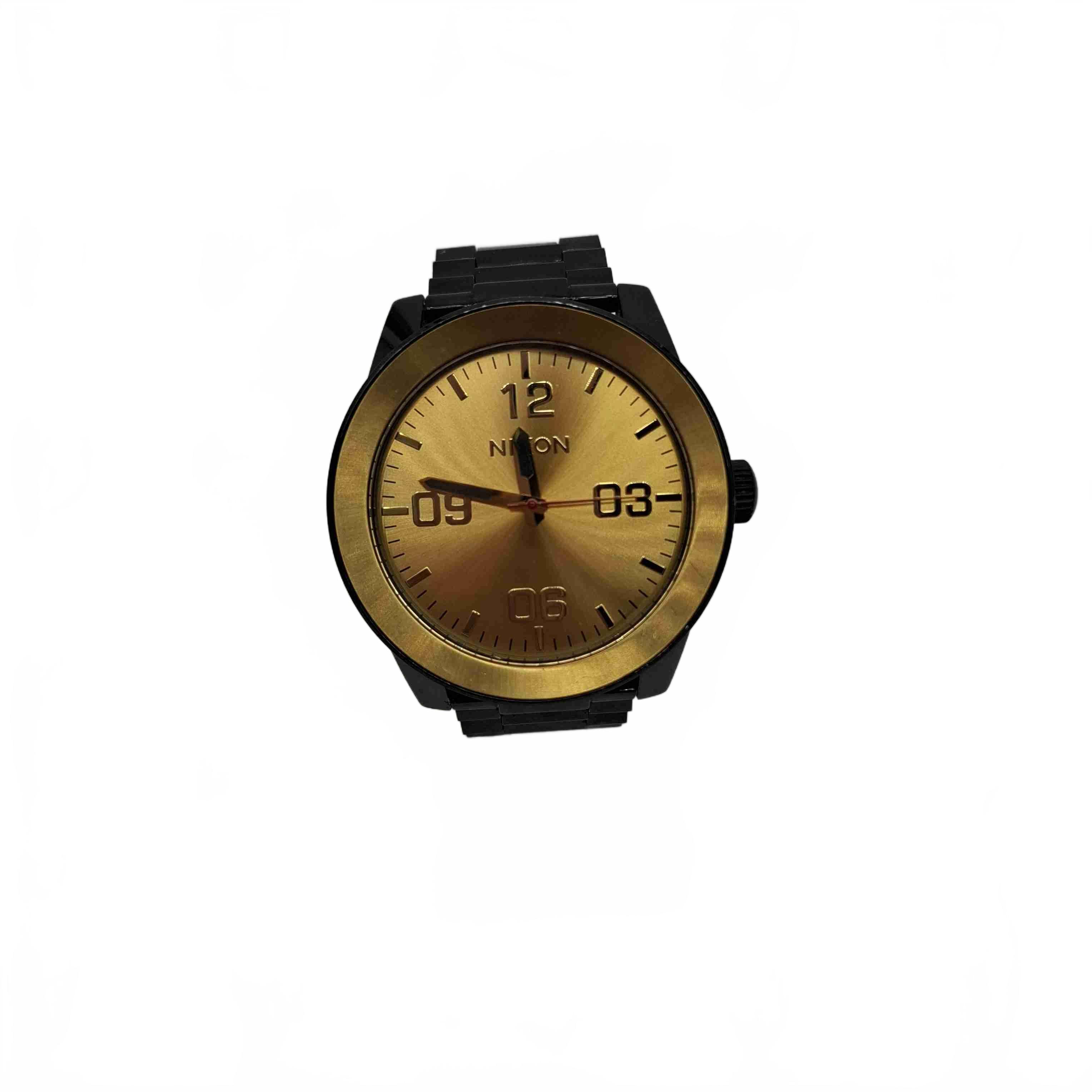 Nixon The Corporal Take Charge Black And Gold Men’s Watch (1432591)