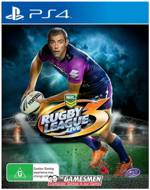 Sony Playstation 4 Rugby League Live 3, Acceptable Condition Light Scratches, With Case + Manual (CP 1355046)