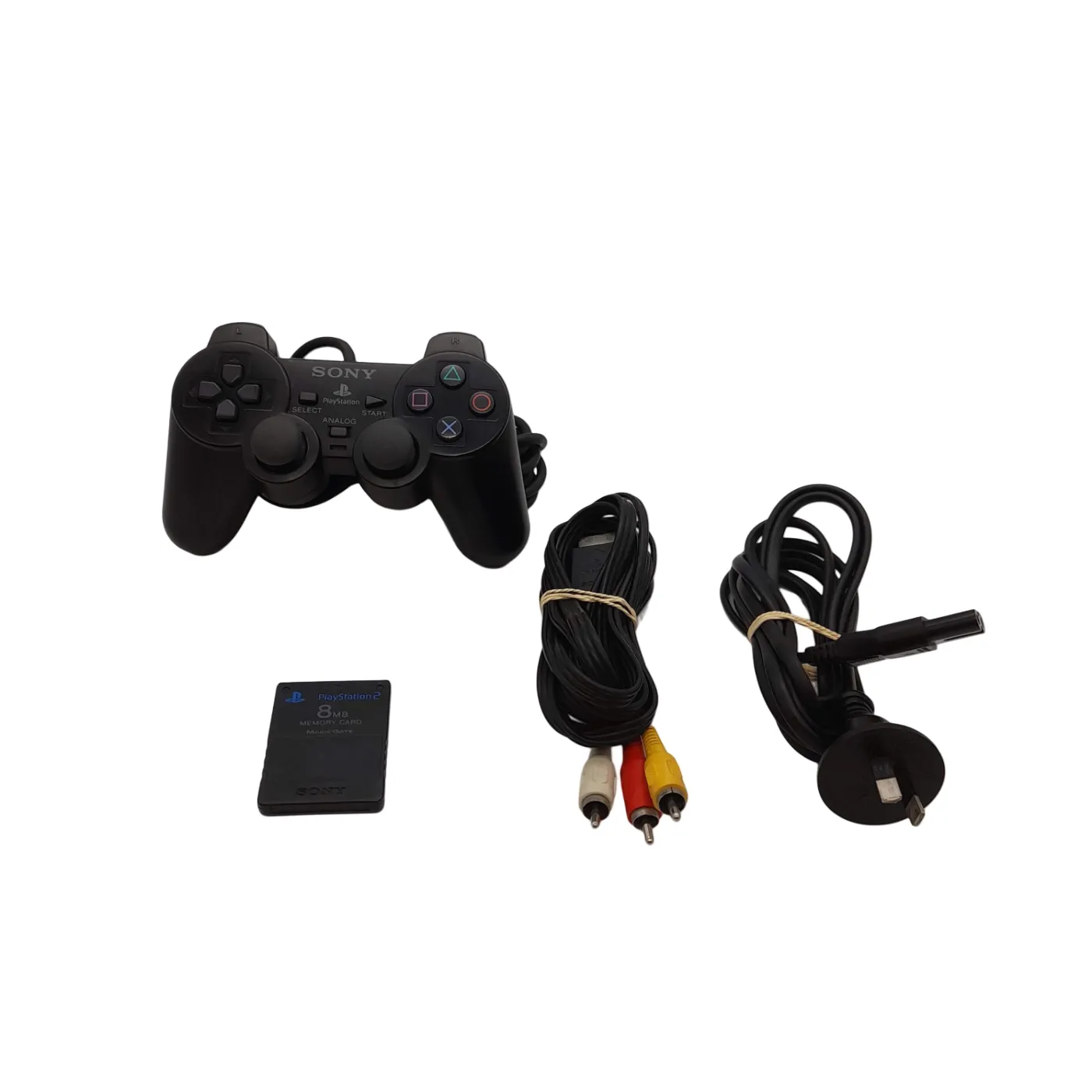 Sony PlayStation 2 Slim Console Black + Cords + Power + Controller (PS2 Slim) (WL)