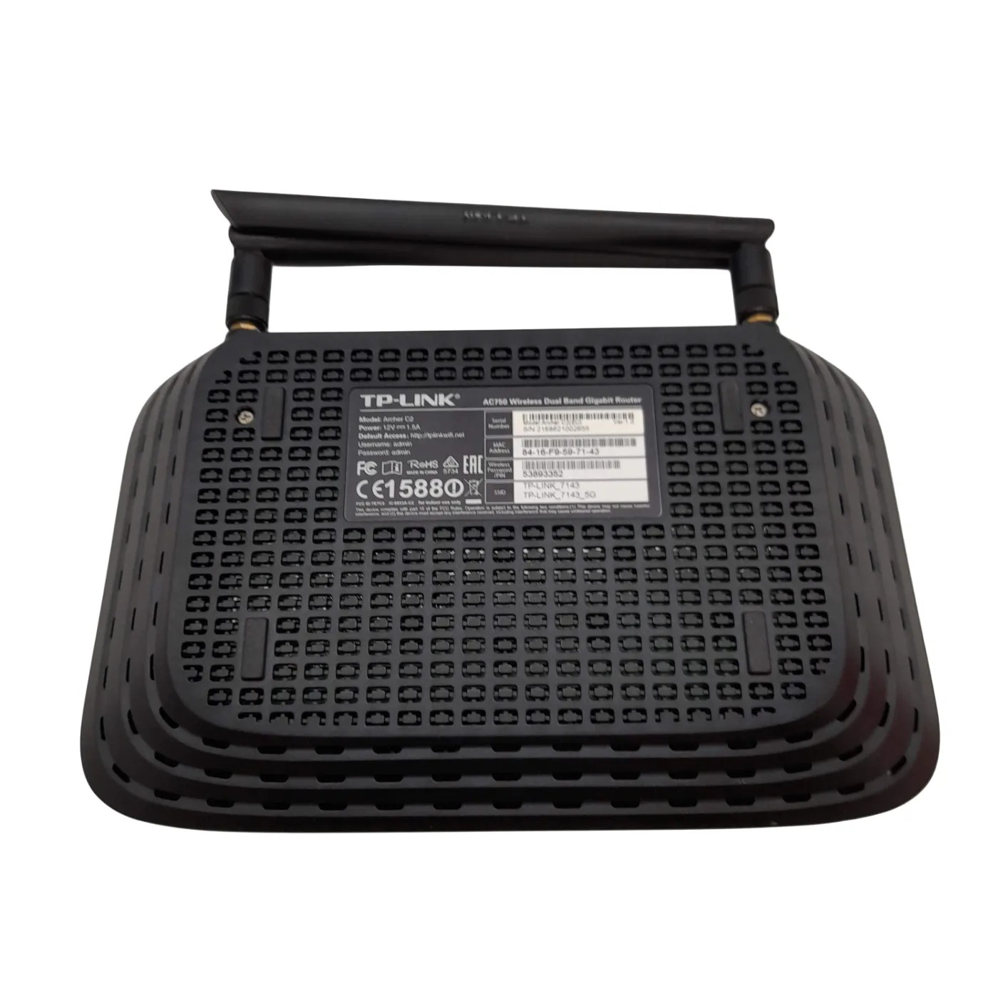 TP-LINK Archer C2 AC750 Dual-Band Wireless Gigabit Router (WL 1407594)