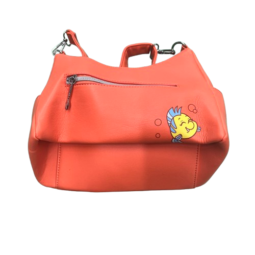 Loungefly Dinsey The Little Mermaid Flounder Bag )MK)