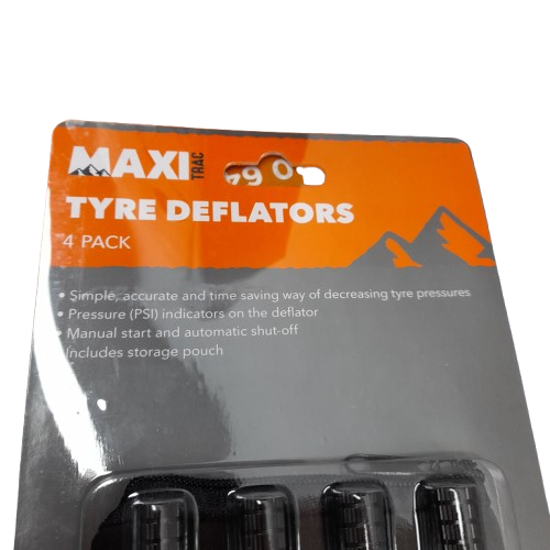 MaxiTrac Tyre Deflators 4 Pack MTTDFL4 (LN) (Tested)