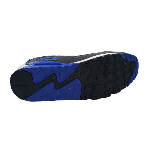Nike Air Max 90 Black Lyon Blue Shoes Pair Size 12 (NO BOX) (NA 1433683)