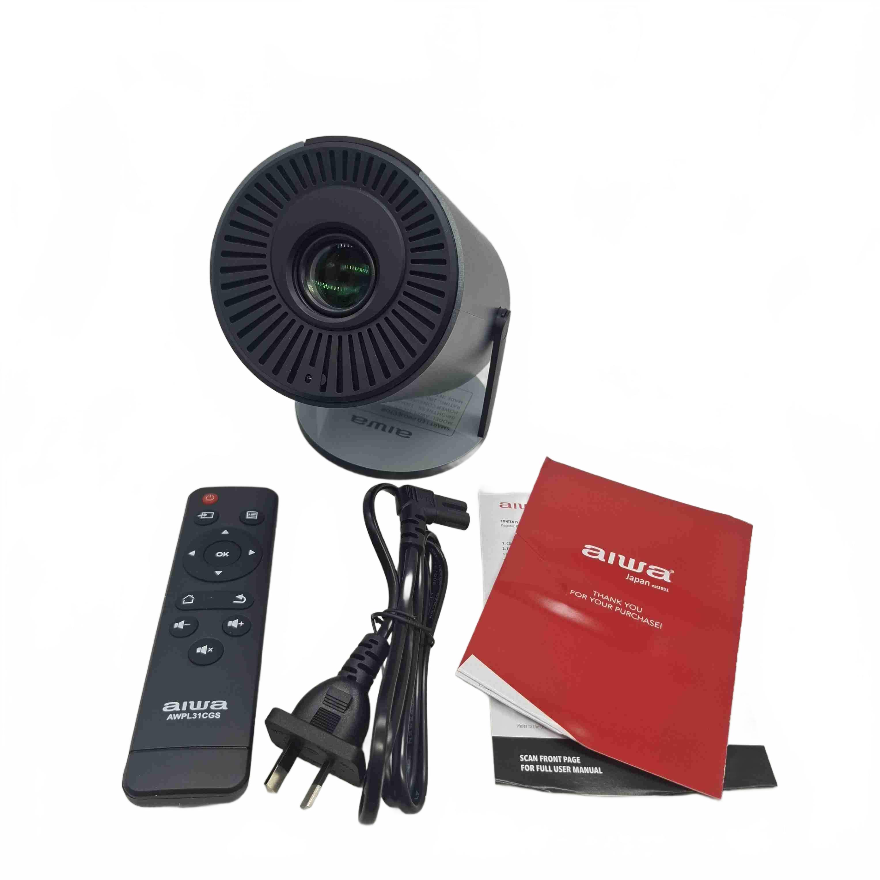Aiwa Projector AWPL31CGS Black In Box With Power, Remote &Manual (WR 1432646)
