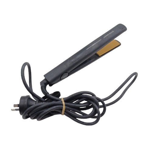 Silver Bullet Keratin 230 Ceramic Hair Straightener, Black, With 25mm Gold Plates, Good USED Condition (LE 1392186)