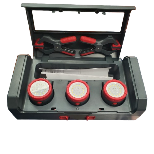 Click Lights LWL838, 3 Pack, Grey, In Rechargeable Case, Good USED Condition (MR 1436510)