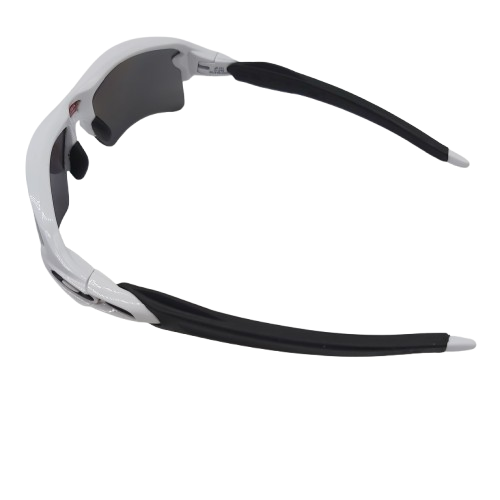 Unisex Oakley Flak 2.0 XL (Small) 3P White Frames Prizm Black Lens , Light Scratches On Lens (NA)