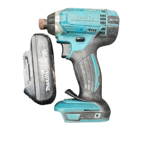 Makita Impact Drill Blue With Battery And Drill Piece (MR)