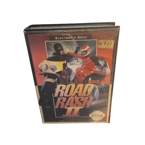 Sega Road Rash 2 Game in Case No Manual (LN)